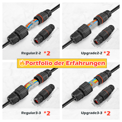 🔥49% Rabatt auf heiße Verkäufe✅Wasserdichte elektrische Verdrahtungssteckverbinder für den Außenbereich