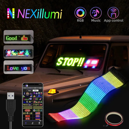 ✨🔥🚗Flexibles Bluetooth-LED-Display für Fahrzeuge🔥🔥❤️‍🔥🚕